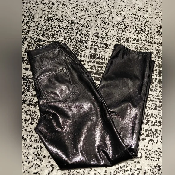 Hunter & Brown Black Faux Leather Pants - Size Medium - NWOT - Picture 15 of 15